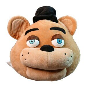 Five Nights At Freddy Fazbear Head Throw PillowPreowned Steam Cleaned 14" Plush